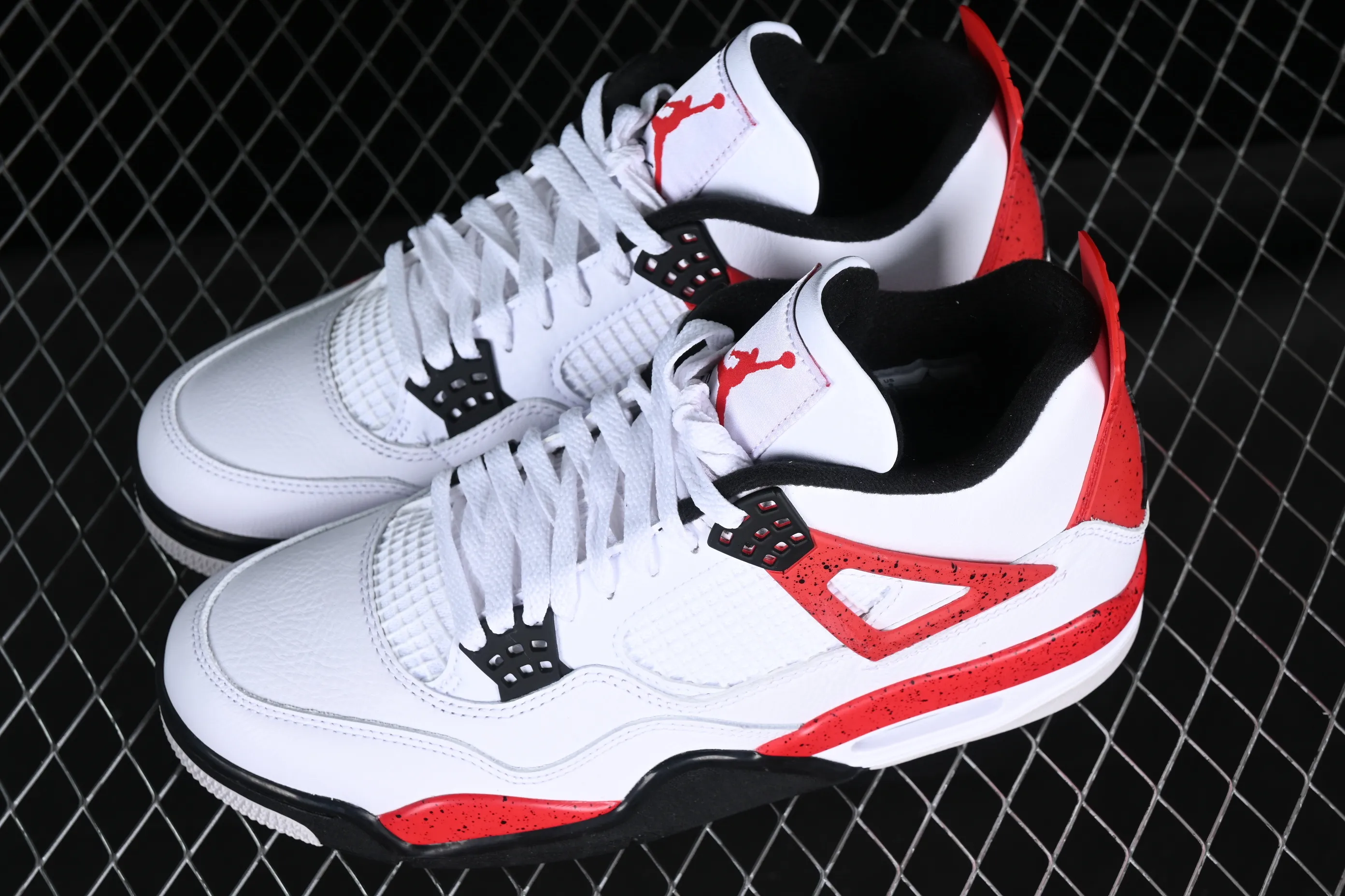 All categories Air Jordan Jordan series basketball shoes Air Jordan 4 LJR version Air Jordan 4 Red "Cement" AJ4 Joe 4 red cement reverse flame red DH6927-161